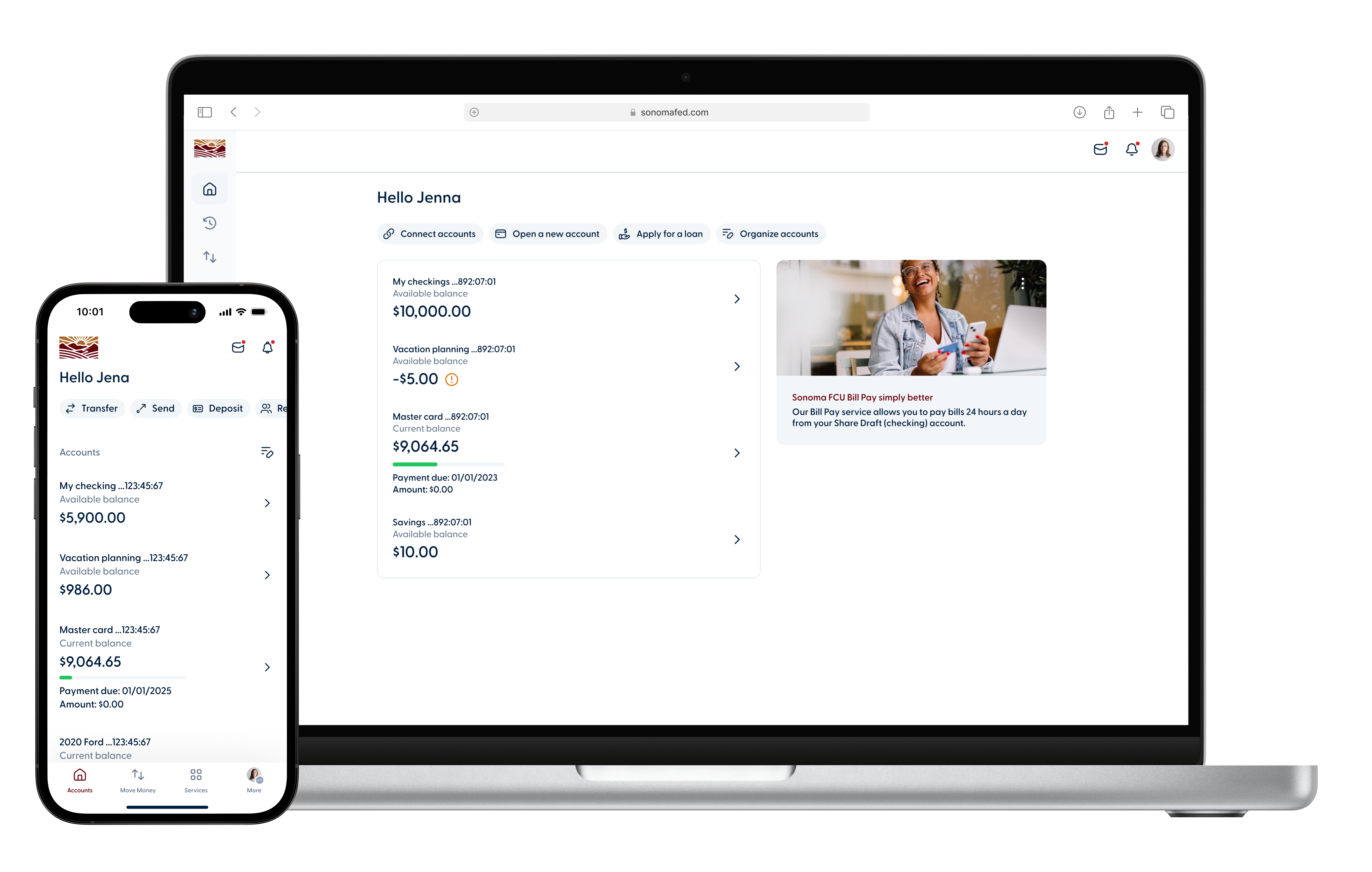 Sonoma FCU's new digital banking platform designed around you